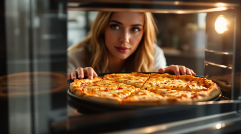 comment réchauffer pizza au four