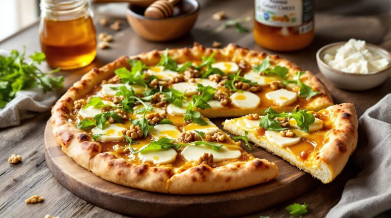 recette pizza chevre miel